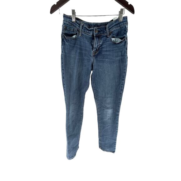 Old Navy Curvy Profile Medium Wash Blue Denim Mid Rise Skinny Jeans Women's 4 - Picture 1 of 10